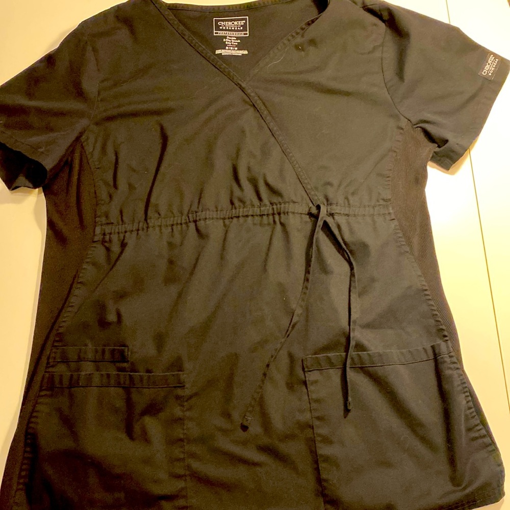 Cherokee Maternity Scrubs Black Size M